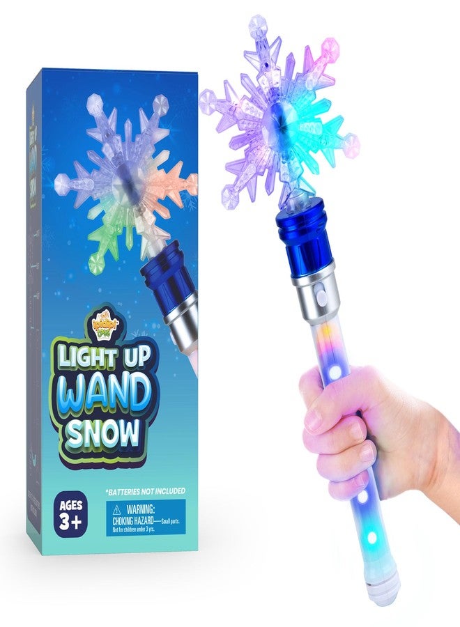 IPIDIPI TOYS عصا ندفة الثلج من إيبيديبي تويز - عصا سحرية مضيئة دوارة للأطفال، أميرة خيالية، ألعاب مضيئة صغيرة الحجم، حقيبة هدايا - هدية مثالية، هدية حفلة عيد ميلاد للبنات - Image 1
